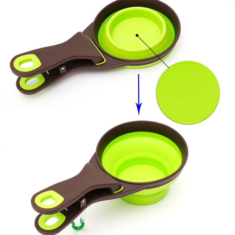 Cupan Tomhais Silicone Pet Scoop Collapsible7