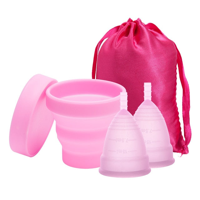 Medical Women Silicone Menstrual Cup ០២