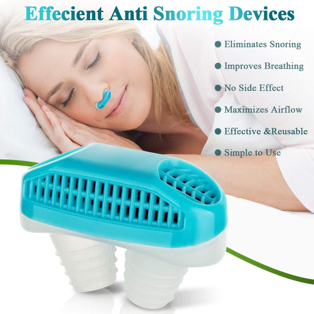 อุปกรณ์นอนกรน เครื่องฟอกอากาศอัจฉริยะแบบพกพา อุปกรณ์ป้องกันอาการนอนกรน01