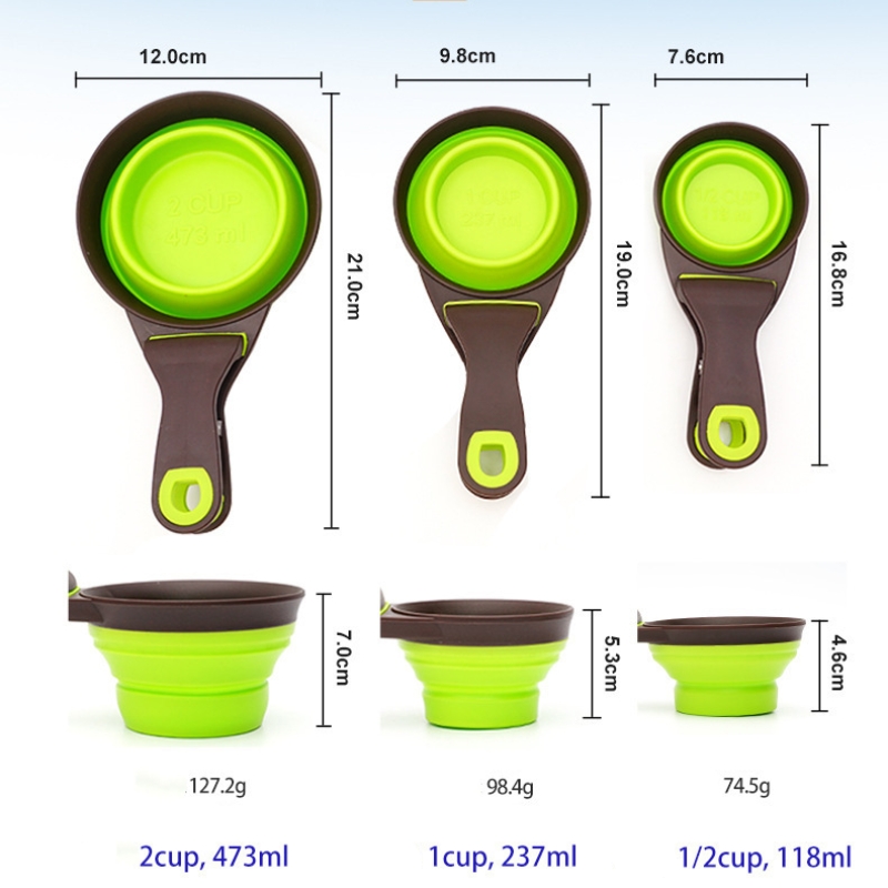 Collapsible Pet Scoop Silicone Measuring Cups06